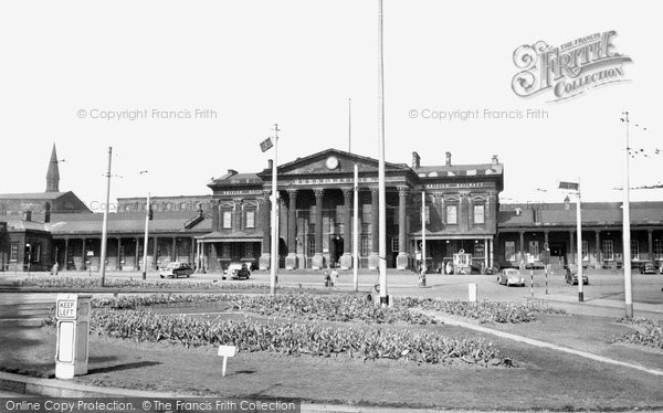 Photo of Huddersfield, The Station c.1955