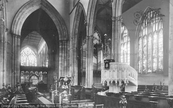 Photo of Hull, Holy Trinity Church Interior 1903