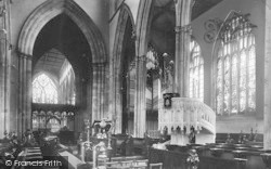 Hull, Holy Trinity Church Interior 1903, Kingston Upon Hull