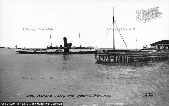 Photo of Hull, New Holland Ferry And Victoria Pier c.1960