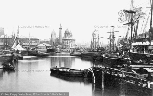 Photo of Hull, Prince's Dock c.1885