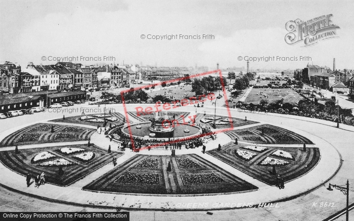 Photo of Hull, Queens Gardens c.1950