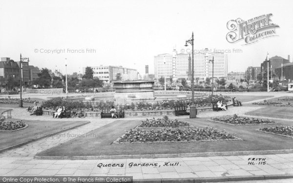 Photo of Hull, Queens Gardens c.1965
