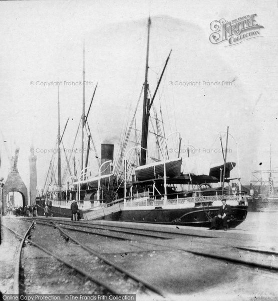 Photo of Hull, Ships At Quayside c.1870