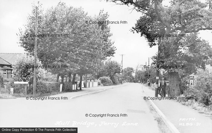 Photo of Hullbridge, Ferry Lane c.1955