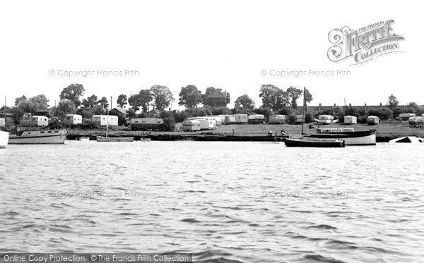Photo of Hullbridge, the River Crouch and Tower Caravan Park c1960