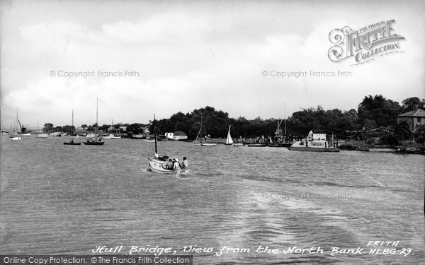 Photo of Hullbridge, View From The North Bank c.1955