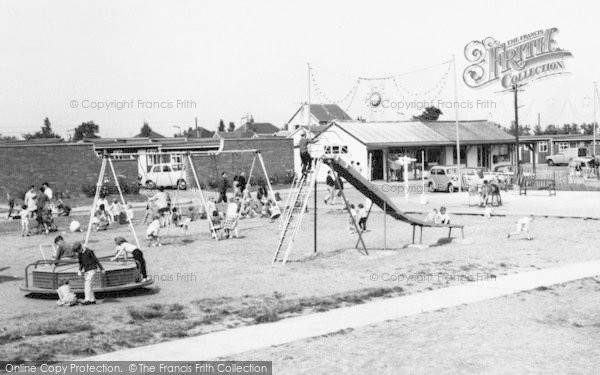 Photo of Humberston, Beacholme Holiday Camp Playground c.1950