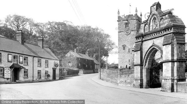 Photo of Hunmanby, All Saints Church And White Swan Hotel c.1950