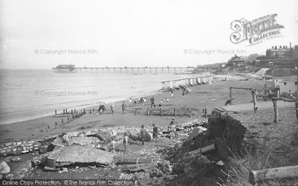 Photo of Hunstanton, Bathing Beach And Pier 1921