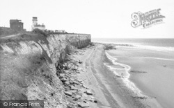 Cliffs And Lighthouse c.1955, Hunstanton
