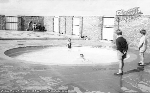 Photo of Hunstanton, Manor Park Caravan Site, Paddling Pool c.1965