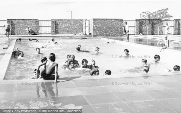 Photo of Hunstanton, Manor Park Caravan Site, Swimming Pool c.1965
