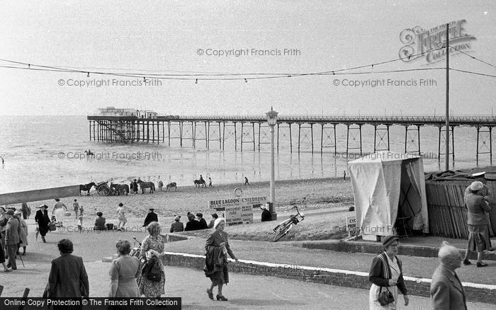 Photo of Hunstanton, Pier And Beach c.1955
