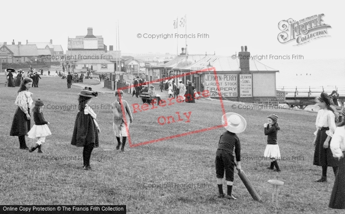 Photo of Hunstanton, Playing Cricket On The Green 1907