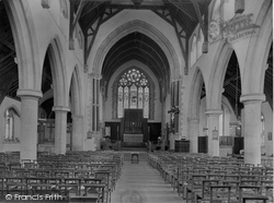 St Edmund's Church Interior 1921, Hunstanton