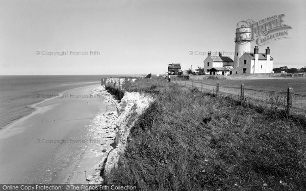 Photo of Hunstanton, The Cliffs And  Lighthouse c.1955