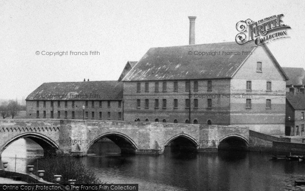 Photo of Huntingdon, A View Of The Bridge And Mill 1898