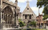 All Saints Church And Old Grammar School c.1955, Huntingdon