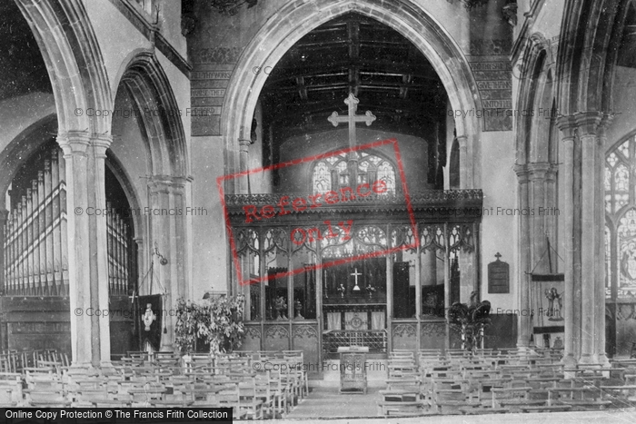 Photo of Huntingdon, All Saints' Church Interior 1901
