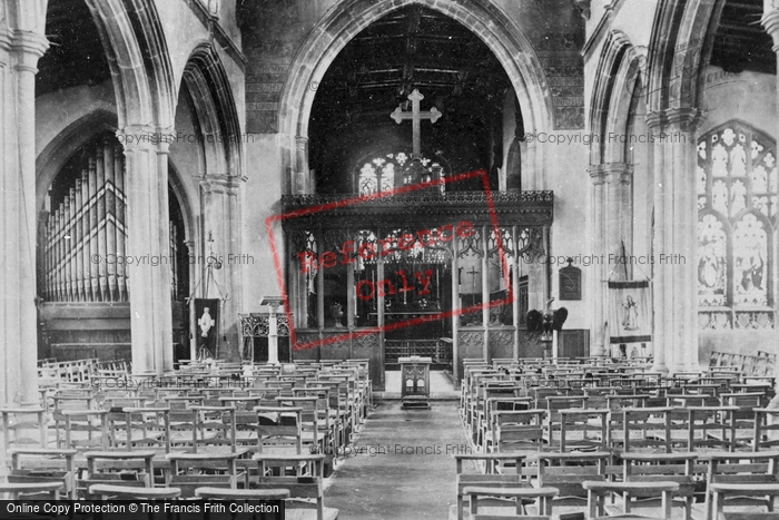 Photo of Huntingdon, All Saints' Church Interior 1907