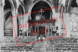 All Saints' Church Interior 1907, Huntingdon