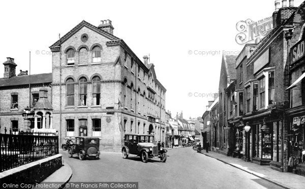 Photo of Huntingdon, High Street And George Hotel 1929