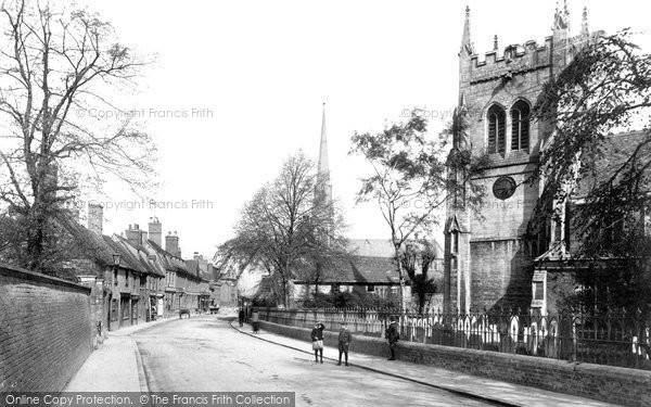 Photo of Huntingdon, High Street And St Mary's Church 1906