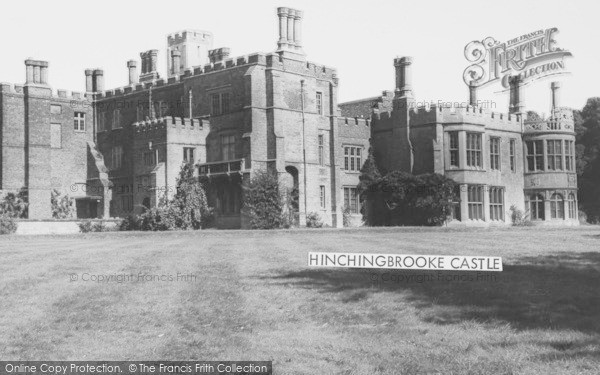 Photo of Huntingdon, Hinchingbrooke Castle c.1960