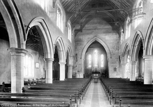 Photo of Huntingdon, St Mary's Church Interior 1898