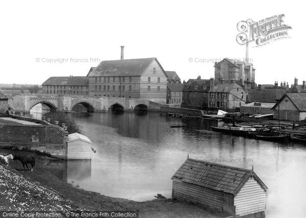 Photo of Huntingdon, The Bridge From Castle Hill 1898