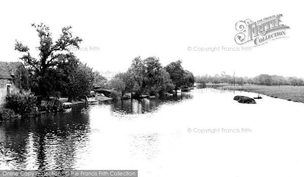 Photo of Huntingdon, The River From Castle Hill c.1955