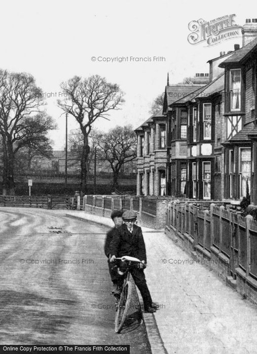 Photo of Huntingdon, Two On A Bicycle 1906