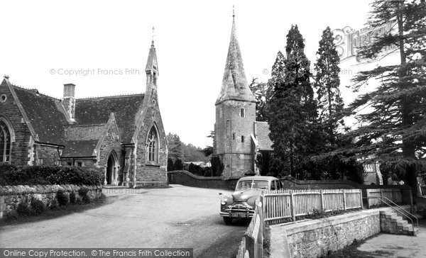 Photo of Huntley, Church And School c.1955