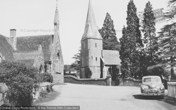 Photo of Huntley, Church Of St John The Baptist And School c.1955