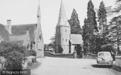 Church Of St John The Baptist And School c.1955, Huntley