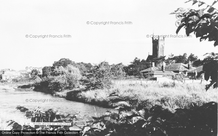 Photo of Hurlford, River Irvine c.1955