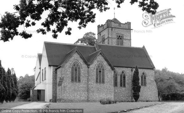 Photo of Hurst Green, St John's Church c.1955