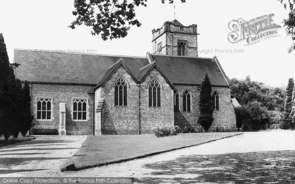 Photo of Hurst Green, St John's Church c.1960