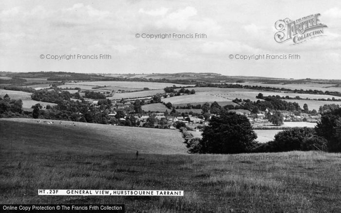 Photo of Hurstbourne Tarrant, General View c.1955