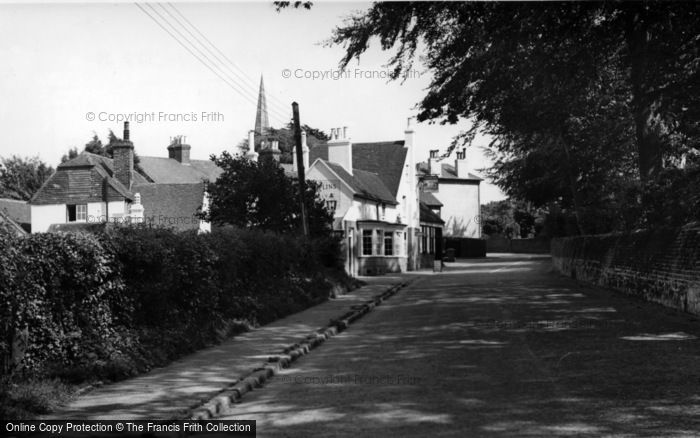 Photo of Hurstpierpoint, Entering The Village c.1955
