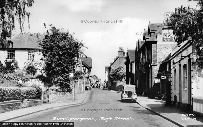Photo of Hurstpierpoint, High Street c.1955