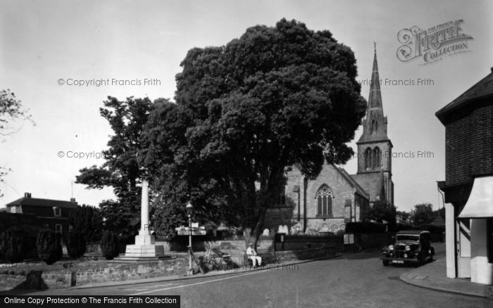 Photo of Hurstpierpoint, Holy Trinity Church And War Memorial c.1955
