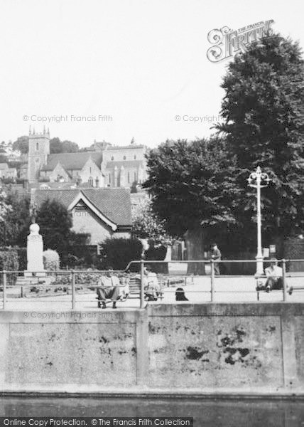 Photo of Hythe, Church From The Canal c.1955