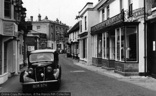 Photo of Hythe, International Stores, High Street c.1955