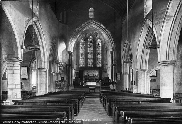Photo of Hythe, Parish Church Interior 1903