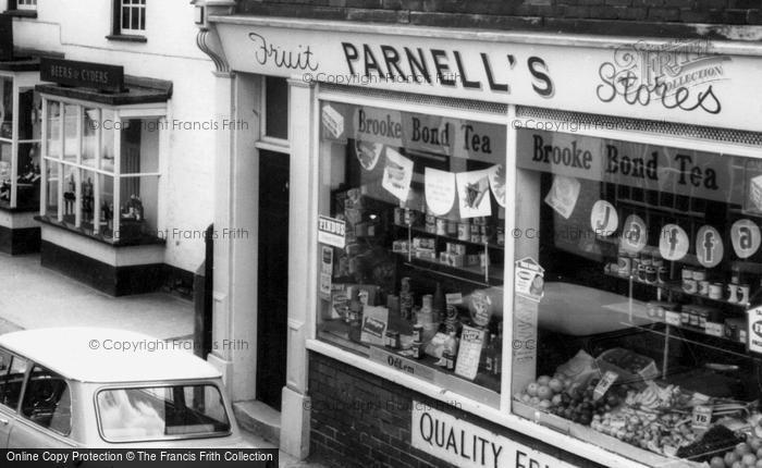 Photo of Hythe, Parnell's Fruit Stores, High Street c.1960