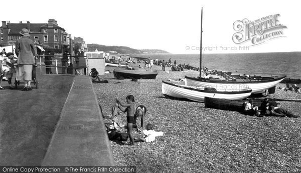 Photo of Hythe, The Beach c.1950