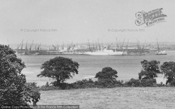 Photo of Hythe, The Docks c.1955