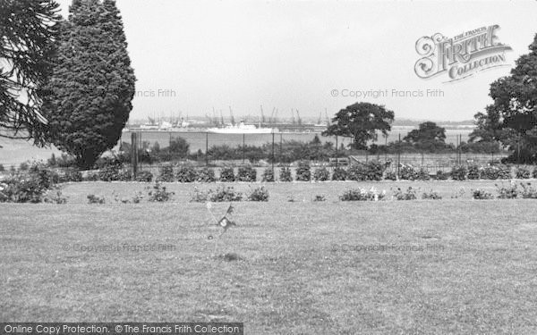 Photo of Hythe, The Gardens, West Cliff Hall Hotel c.1955